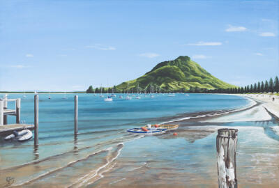 Mt Maunganui From Pilot Bay