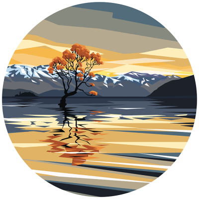 Wanaka Tree Sunset