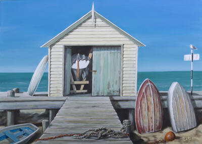 Boat Shed On The Quay