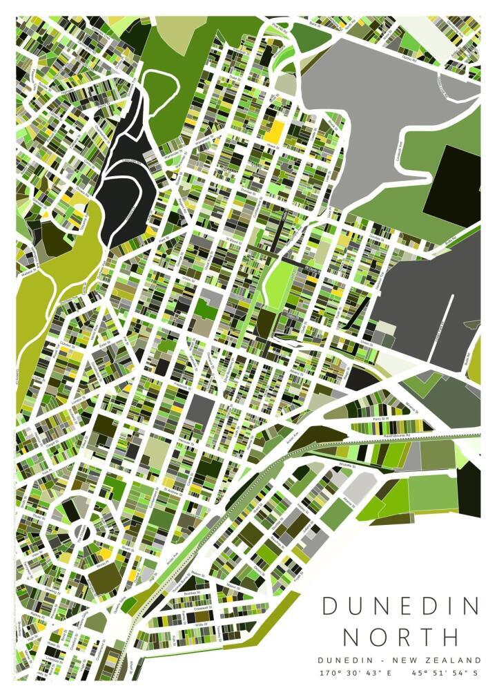 Dunedin North Map