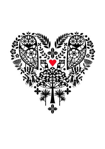 New Zealand Ruru Heart