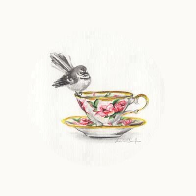 Fantail Rose (Mini card)