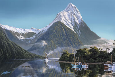Milford Sound With Mitre Peak, Fiordland (PM)
