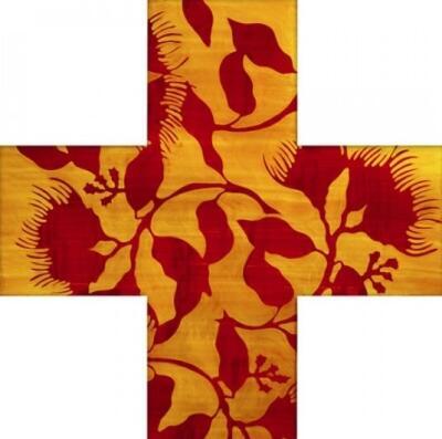 Pohutukawa Cross Gold