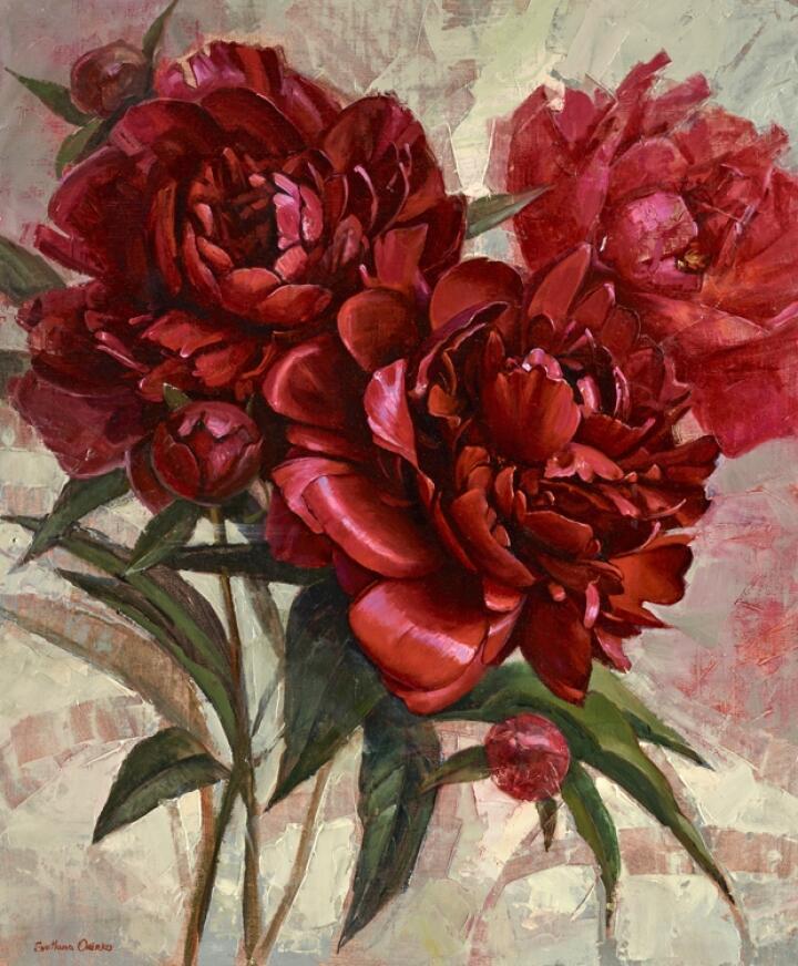 Red Peonies