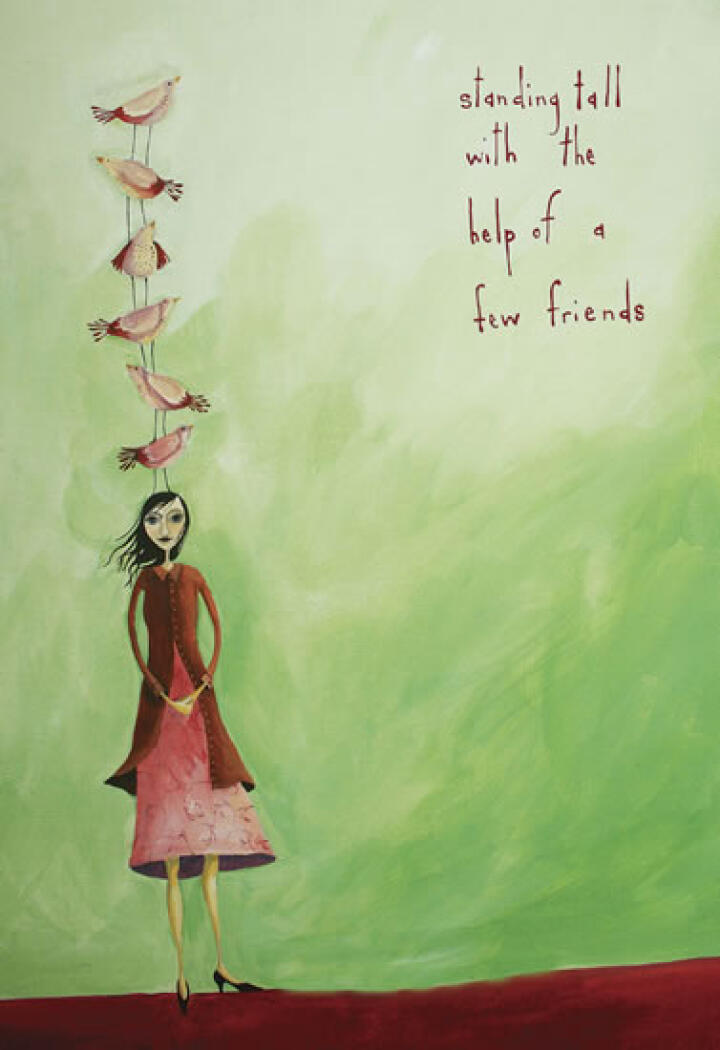 Standing Tall With A Little Help