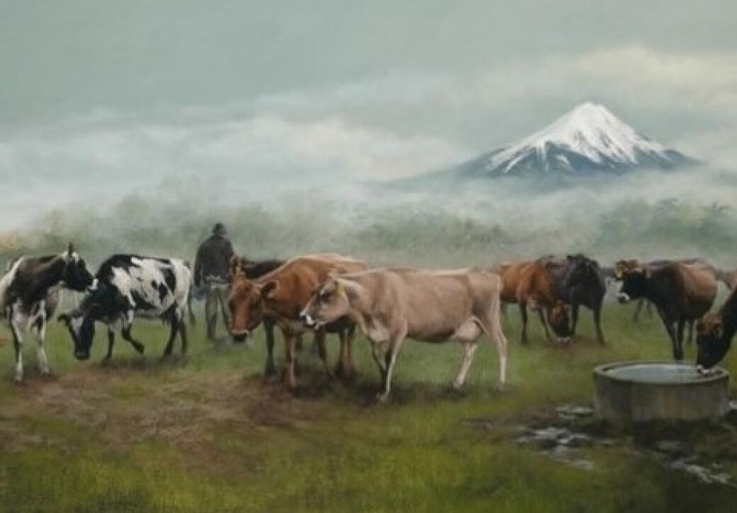 Taranaki, Fields Of Gold (detail)