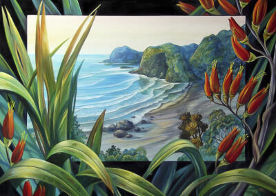 White's Beach - Flax View